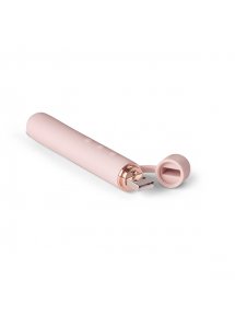 Ekskluzywny wąski wibrator klasyczny - Le Wand Baton Rechargeable Vibrator Rose Gold  