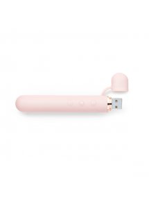 Ekskluzywny wąski wibrator klasyczny - Le Wand Baton Rechargeable Vibrator Rose Gold  