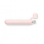 Ekskluzywny wąski wibrator klasyczny - Le Wand Baton Rechargeable Vibrator Rose Gold  