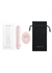 Ekskluzywny wąski wibrator klasyczny - Le Wand Baton Rechargeable Vibrator Rose Gold  