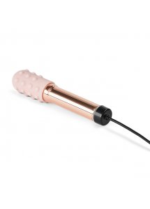 Ekskluzywny wibrator klasyczny z nakładkami - Le Wand Grand Bullet Rechargeable Vibrator Rose Gold  