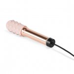 Ekskluzywny wibrator klasyczny z nakładkami - Le Wand Grand Bullet Rechargeable Vibrator Rose Gold  