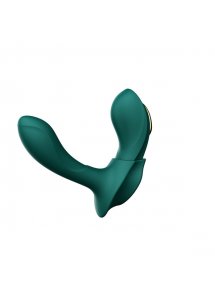 Ekskluzywny zdobiony masażer wibrator do noszenia - Zalo Aya Wearable Massager Zielony