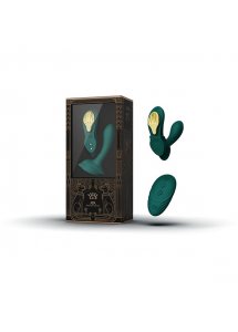 Ekskluzywny zdobiony masażer wibrator do noszenia - Zalo Aya Wearable Massager Zielony