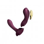 Ekskluzywny zdobiony masażer wibrator do noszenia - Zalo Aya Wearable Massager Fioletowy