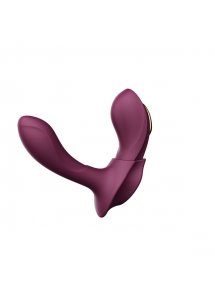 Ekskluzywny zdobiony masażer wibrator do noszenia - Zalo Aya Wearable Massager Fioletowy