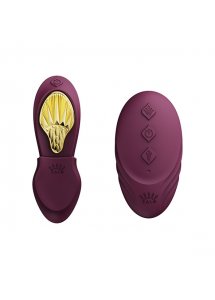 Ekskluzywny zdobiony masażer wibrator do noszenia - Zalo Aya Wearable Massager Fioletowy