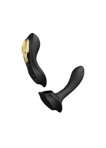 Ekskluzywny zdobiony masażer wibrator do noszenia - Zalo Aya Wearable Massager Czarny