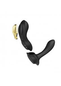 Ekskluzywny zdobiony masażer wibrator do noszenia - Zalo Aya Wearable Massager Czarny