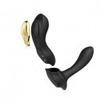 Ekskluzywny zdobiony masażer wibrator do noszenia - Zalo Aya Wearable Massager Czarny