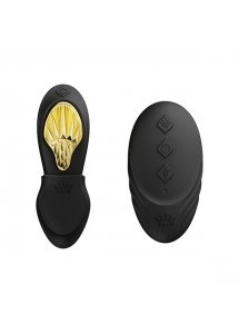 Ekskluzywny zdobiony masażer wibrator do noszenia - Zalo Aya Wearable Massager Czarny