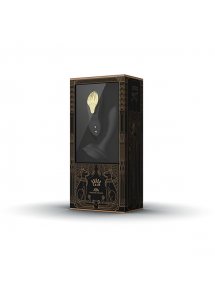 Ekskluzywny zdobiony masażer wibrator do noszenia - Zalo Aya Wearable Massager Czarny