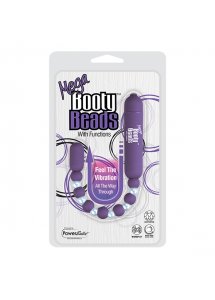 Elastyczne wibrujące kulki analne - PowerBullet Mega Booty Beads with 7 Functions   Fioletowy