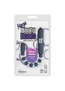 Elastyczne wibrujące kulki analne - PowerBullet Mega Booty Beads with 7 Functions   Szary