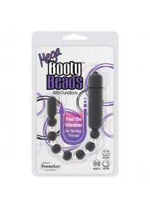 Elastyczne wibrujące kulki analne - PowerBullet Mega Booty Beads with 7 Functions   Szary