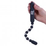 Elastyczne wibrujące kulki analne - PowerBullet Mega Booty Beads with 7 Functions   Szary