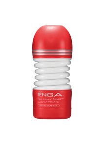 Elastyczny masturbator z rotacją główki - Tenga Rolling Head Cup Medium