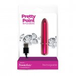 Elegancki mini wibrator - PowerBullet Pretty Point Vibrator 10 Function   Różowy