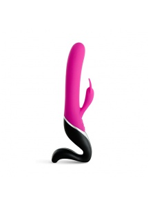 Elegancki wibrator ze stymulatorem - Plaisirs Secrets Rabbit różowy