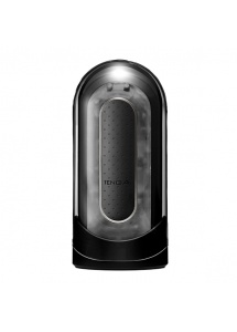 Elektronicznie sterowany masturbator - Tenga Flip Zero 0 Electronic Vibration Black