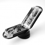 Elektronicznie sterowany masturbator - Tenga Flip Zero 0 Electronic Vibration Black