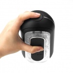 Elektronicznie sterowany masturbator - Tenga Flip Zero 0 Electronic Vibration Black