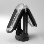 Elektronicznie sterowany masturbator - Tenga Flip Zero 0 Electronic Vibration Black