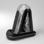 Elektronicznie sterowany masturbator - Tenga Flip Zero 0 Electronic Vibration Black