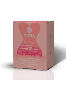 Farba do kreatywnego malowania po ciele - Dona Body Paint  Waniliowa + pędzel