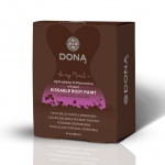 Farba do kreatywnego malowania po ciele - Dona Body Paint  Czekoladowa + pędzel