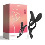 HONEYPLAYBOX -  WIBRATOR DLA PAR PODWÓJNY STEROWANY APLIKACJĄ CZARNY