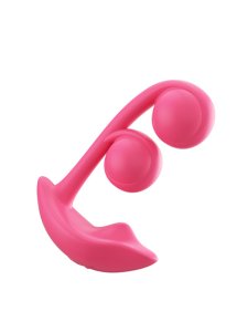 HONEYPLAYBOX -  WIBRATOR Z PODWÓJNYMI KULKAMI STEROWANY APLIKACJĄ DO ŁECHTACZKI I PUNKTU G MAGENTA