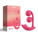 HONEYPLAYBOX -  WIBRATOR Z PODWÓJNYMI KULKAMI STEROWANY APLIKACJĄ DO ŁECHTACZKI I PUNKTU G MAGENTA