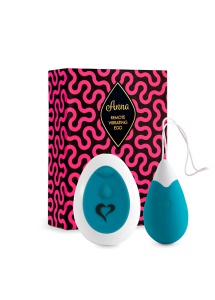 Jajeczko wibrujące - FeelzToys Anna Vibrating Egg Remote  Zielony