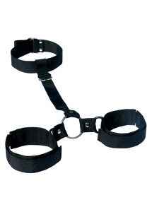Kajdanki z obrożą - S&M Shadow Neck and Wrist Restraint  