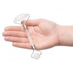 Kamienny masażer roller do twarzy - La Gemmes Facial Massage Roller Kwarc