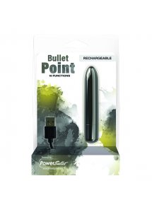 Klasyczny mini wibrator - PowerBullet Bullet Point Vibrator 10 Functions   Czarny