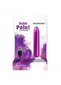 Klasyczny mini wibrator - PowerBullet Bullet Point Vibrator 10 Functions   Fioletowy