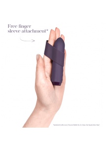 Klasyczny wibrator plus nakładka - Je Joue Classic Bullet Vibrator Fioletowy