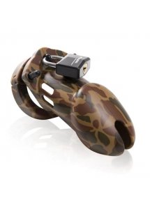 Męski pas cnoty klatka na penisa z poliwęglanu - CB-X CB-6000S Chastity Cock Cage Kamuflaż