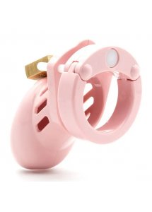 Męski pas cnoty klatka na penisa z poliwęglanu - CB-X CB-6000S Chastity Cock Cage Różowy