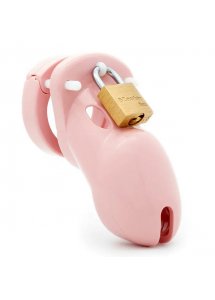 Męski pas cnoty klatka na penisa z poliwęglanu - CB-X CB-3000 Chastity Cock Cage Różowy
