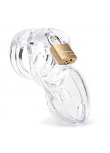 Męski pas cnoty klatka na penisa z poliwęglanu - CB-X CB-3000 Chastity Cock Cage Przezroczysty