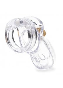 Męski pas cnoty klatka na penisa z poliwęglanu - CB-X CB-3000 Chastity Cock Cage Przezroczysty