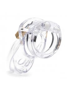 Męski pas cnoty klatka na penisa z poliwęglanu - CB-X CB-3000 Chastity Cock Cage Przezroczysty