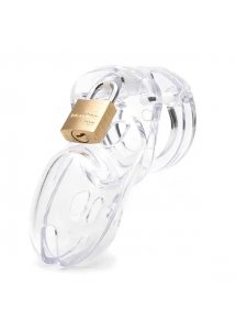 Męski pas cnoty klatka na penisa z poliwęglanu - CB-X CB-3000 Chastity Cock Cage Przezroczysty