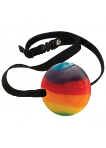 Knebel cukierkowy - Rainbow Candy Ball Gag  