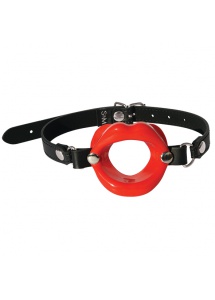 Knebel usta - S&M Silicone Lips   Czerwony