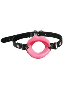 Knebel usta - S&M Silicone Lips   Różowy