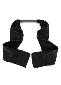 Knebel z szarfą - Sportsheets Midnight Lace Bit Gag  